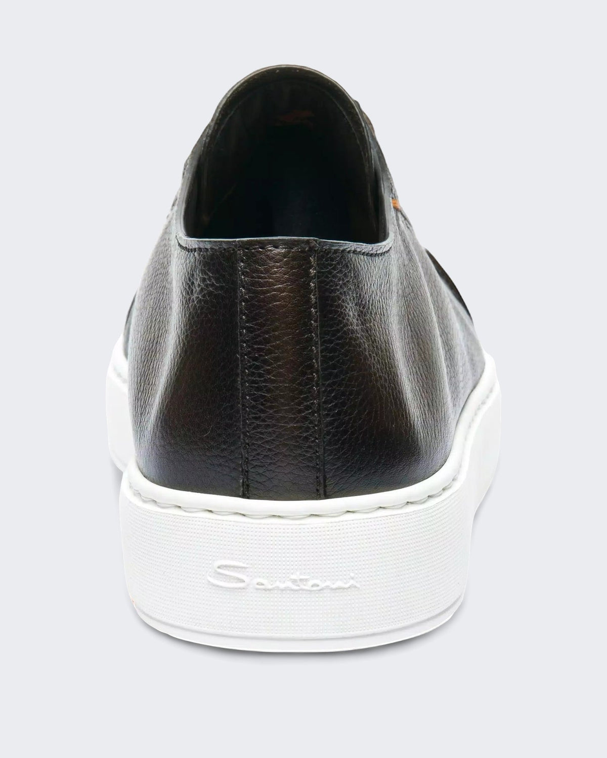 Santoni Heren Sneaker in bruin leer - Eleganza.nl
