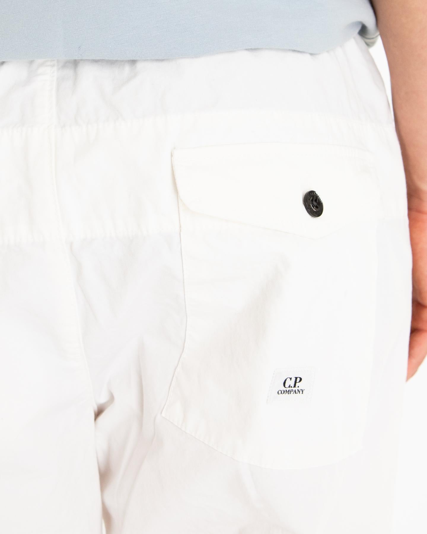 Heren Microreps Loose Pants Wit