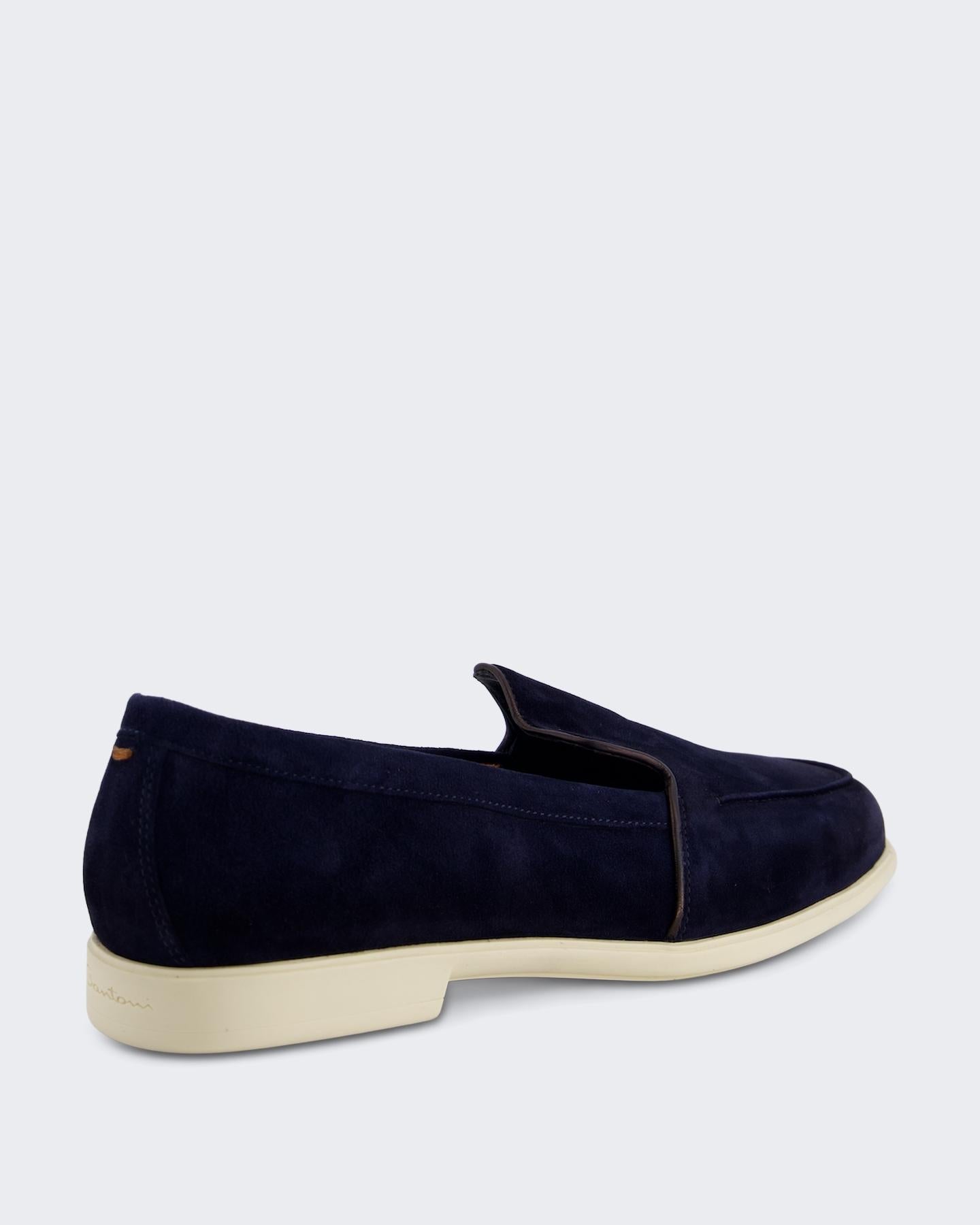 Santoni Dames Malibu Loafer Blue