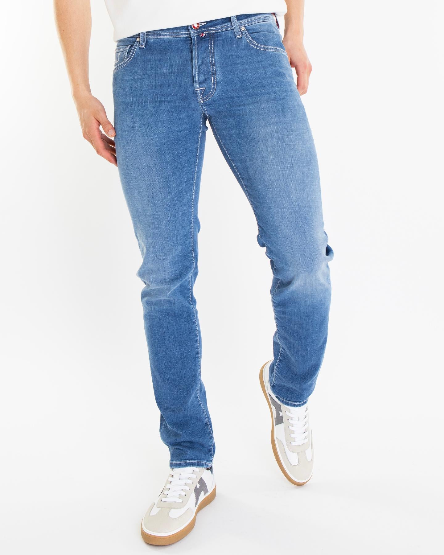 Heren Super Slim Nick Medium Blauw