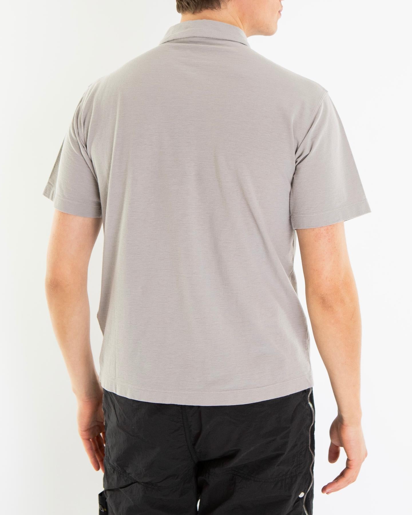 Stone Island Heren Compass Logo Patch Polo Grijs - Eleganza.nl