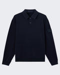 Stone Island Men's Polo Long Sleeve Blue — huidige kleur