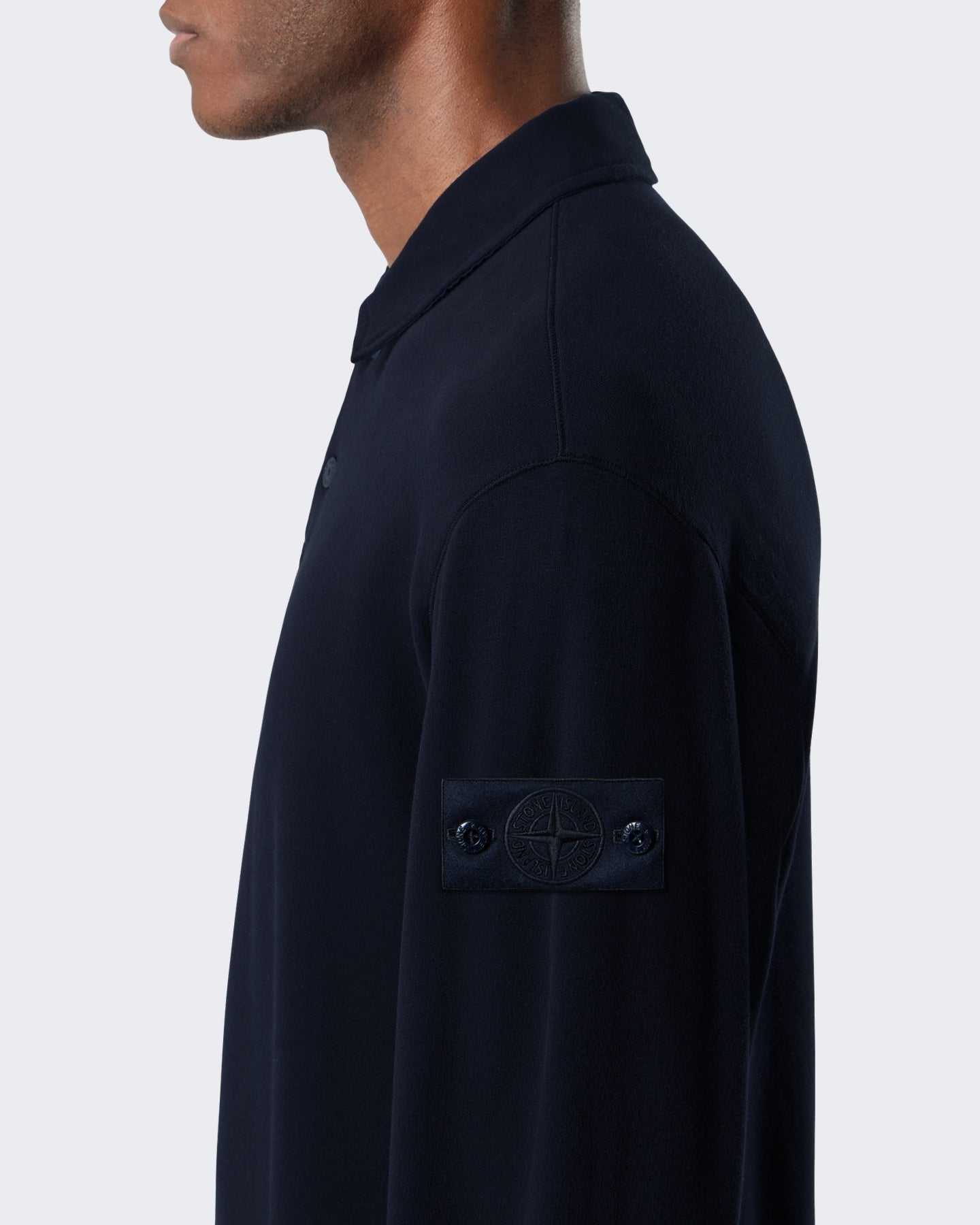 Stone Island Heren Polo met lange mouwen Blauw - Eleganza.nl