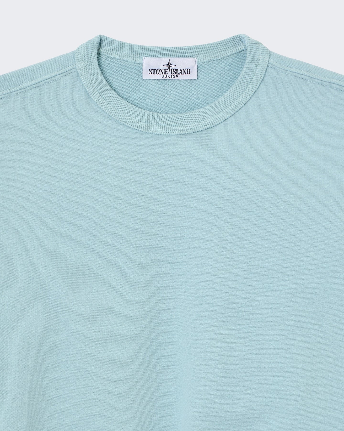 Stone Island Kids Sweatshirt met ronde hals poederblauw Blauw - Eleganza.nl
