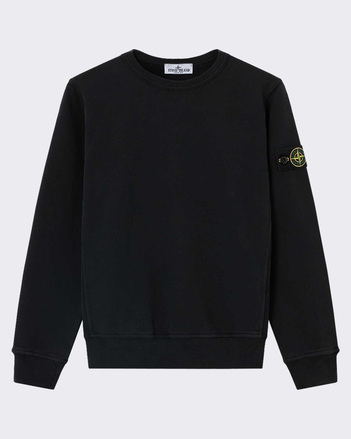 Stone Island Kids Sweatshirt met ronde hals zwart - Eleganza.nl