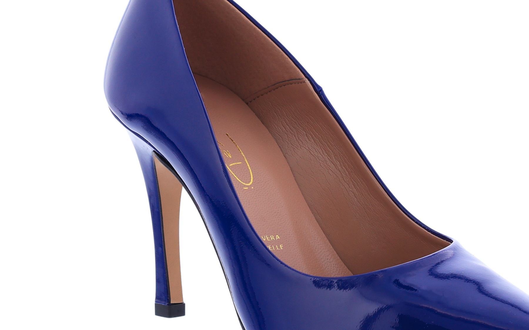 Women Lax leather pump blue
