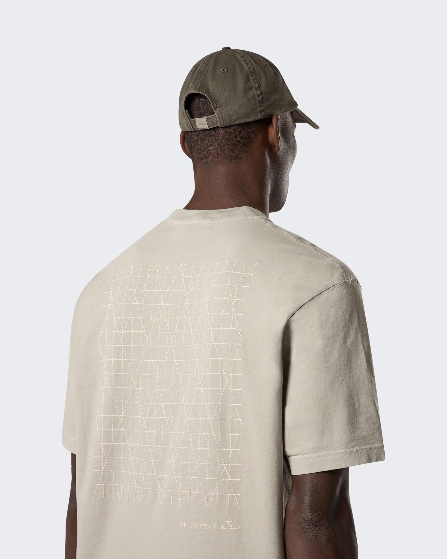 Heren Multiaxial Sashiko Shirt Beige