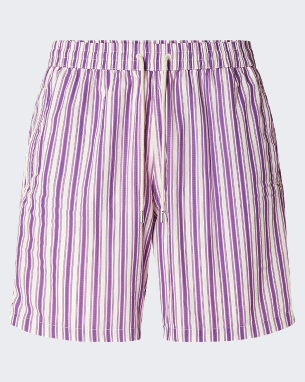 Heren Striped Bermuda paars