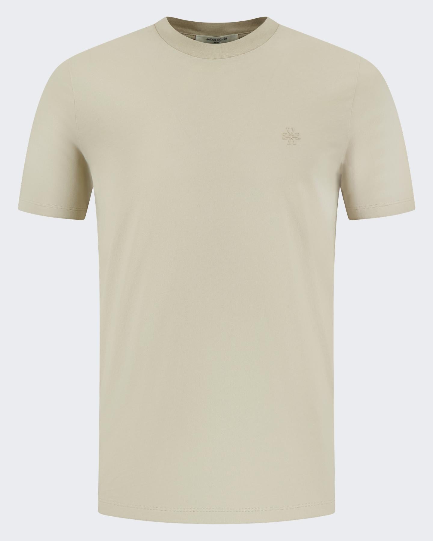 Jacob Cohen Heren Girocollo Costina Shirt Beige