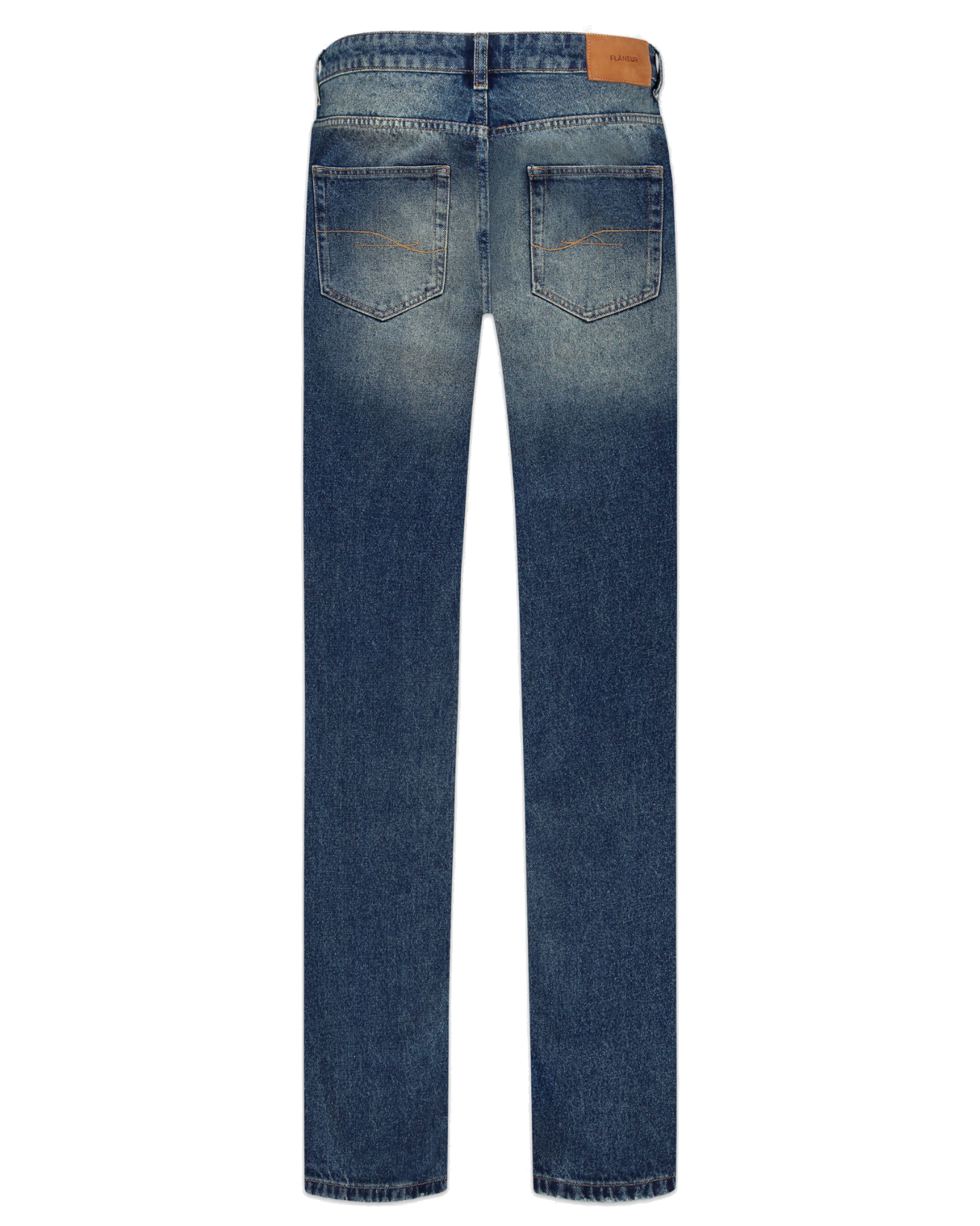 Heren Straight Jeans Blauw