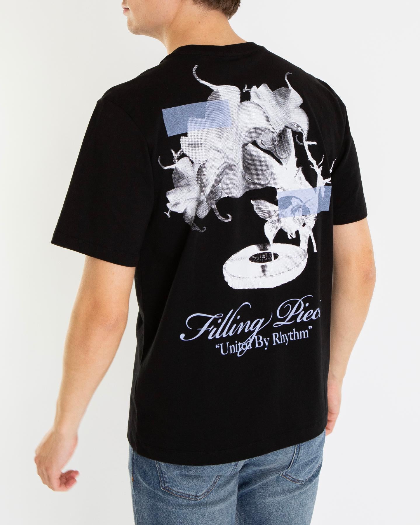 Heren Grammophone T-Shirt Zwart