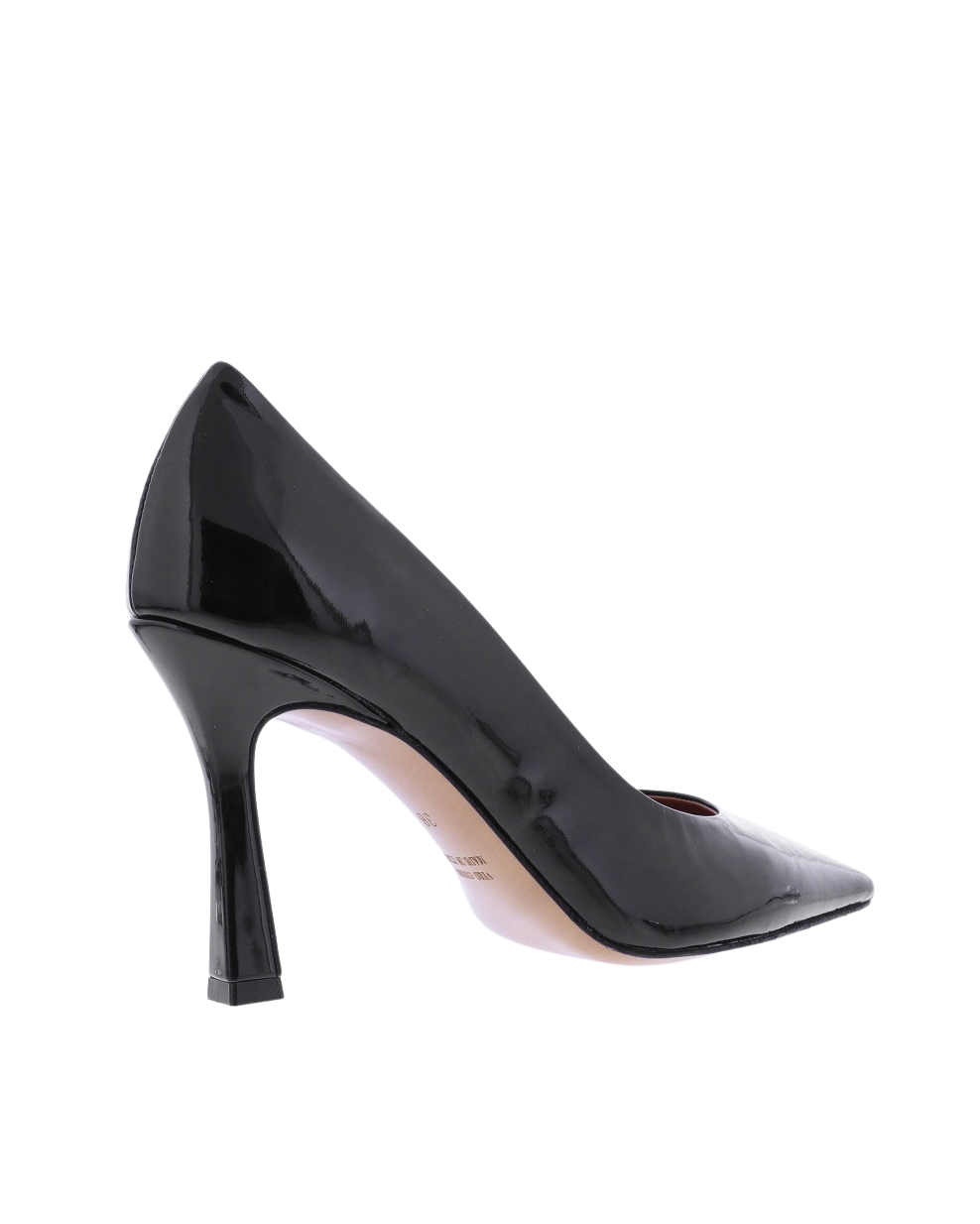 Women PUMP LACK LEATHER BLACK