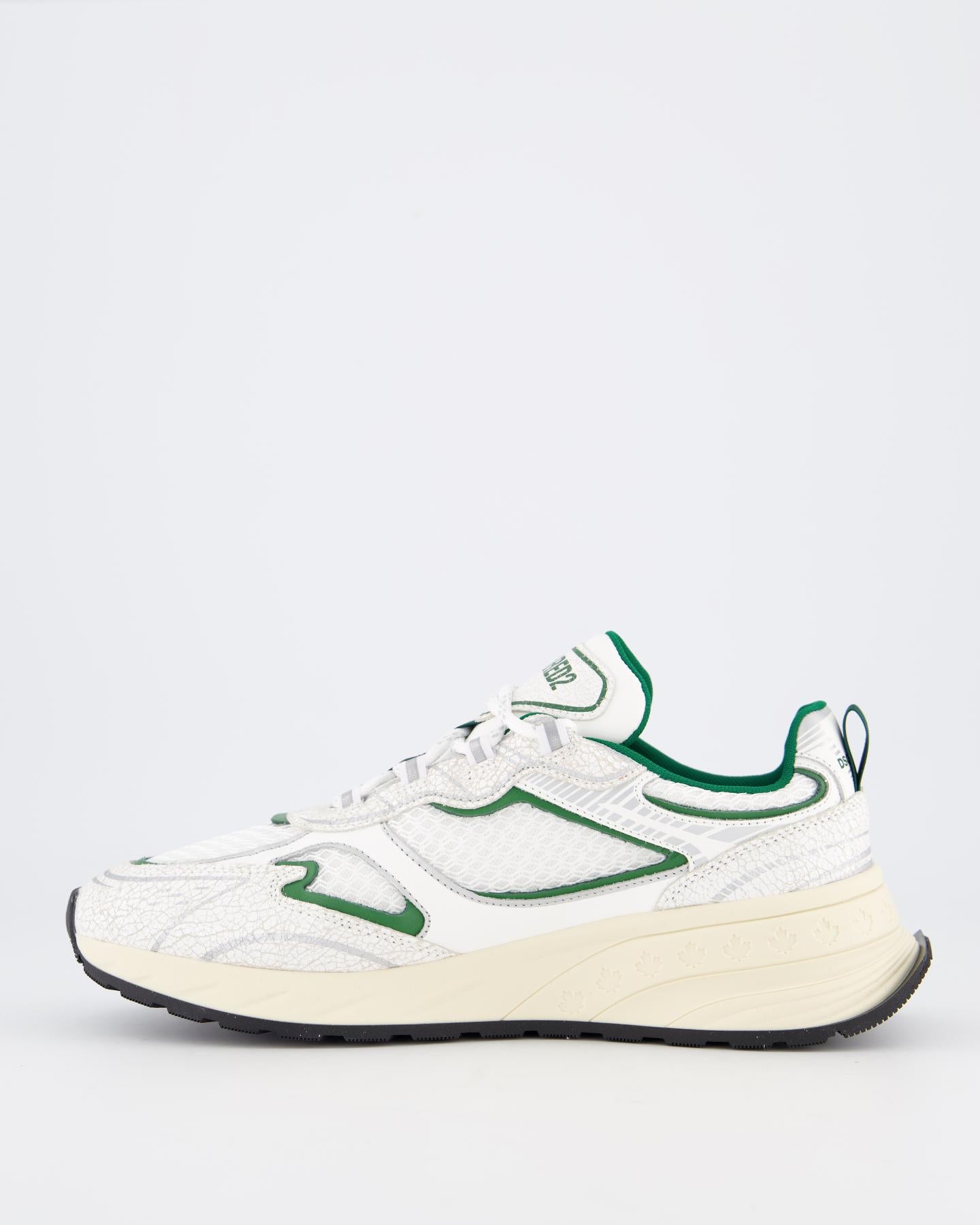 Heren Sprinter Sneaker Wit/Groen