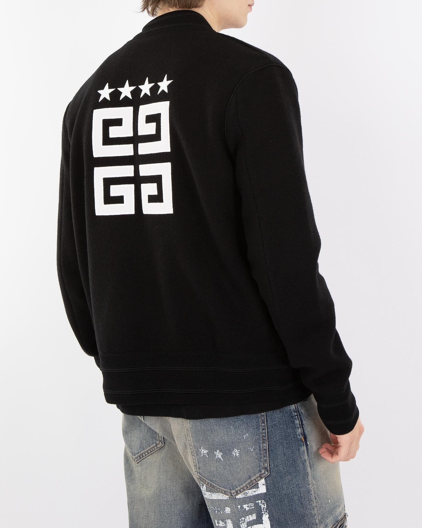 Men's 4G Stars Bomber Black