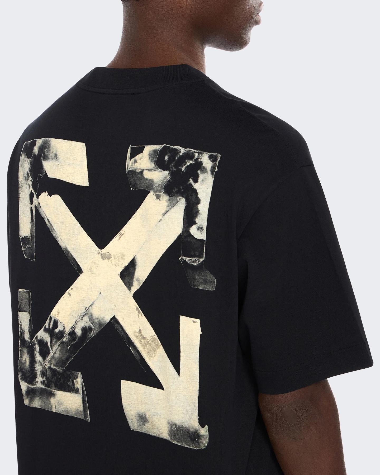 Heren Cloudy Arrow T-Shirt Zwart