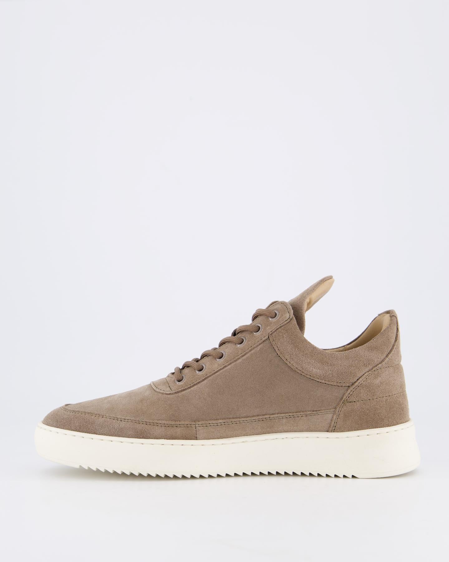 Heren Low Top Suede Sneaker Bruin
