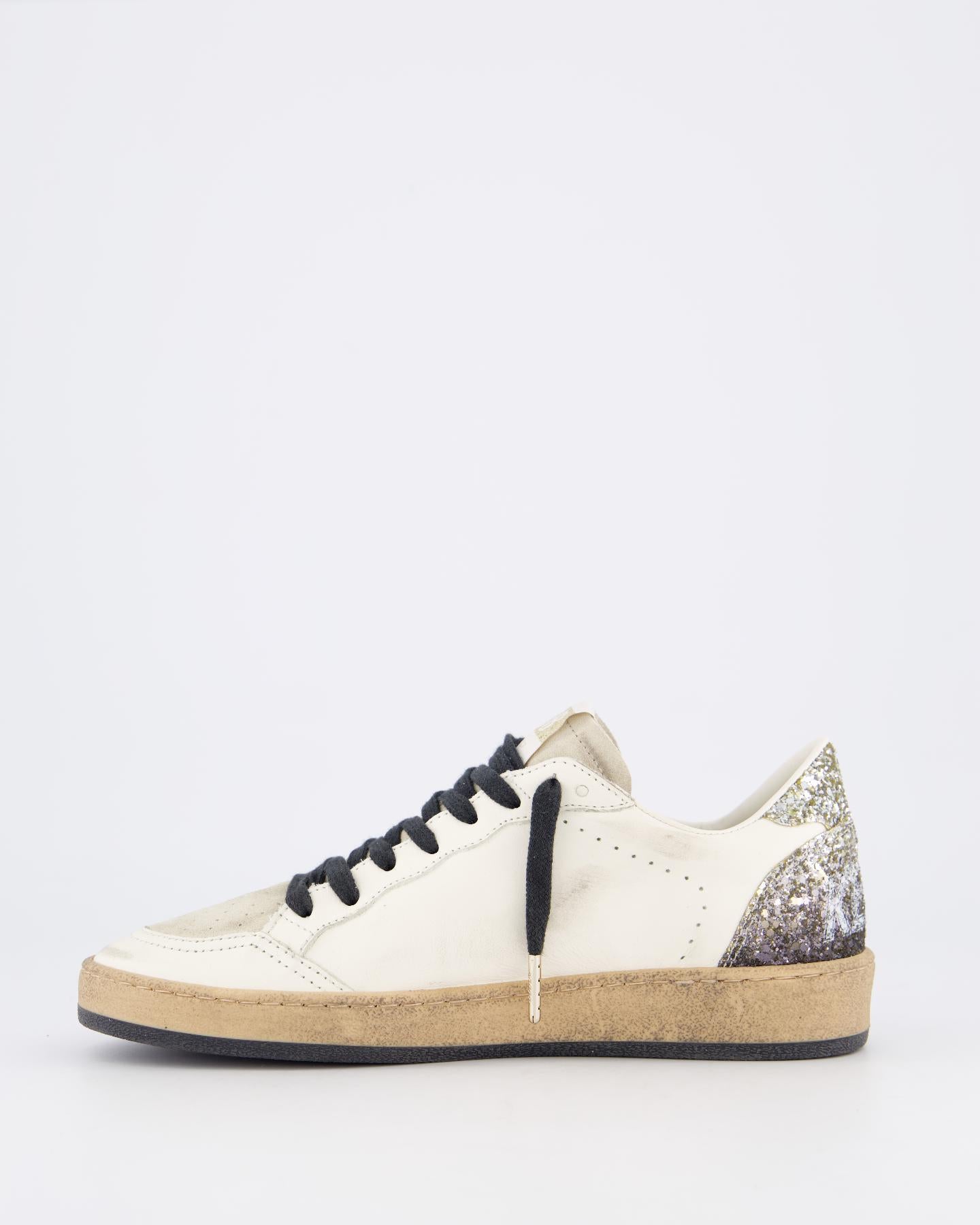 Dames Ball Star Sneaker Wit/Glitter