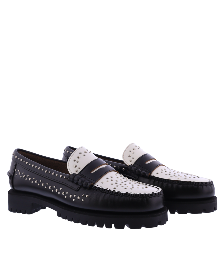 Women Dan studs loafer black/white