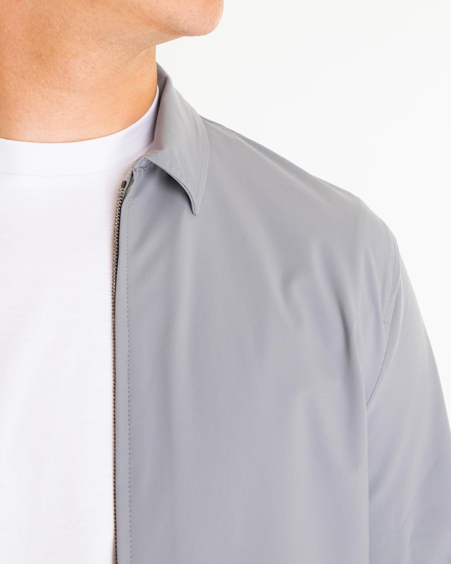 VALENZA Heren Tech Stretch Overshirt Grijs - Eleganza.nl