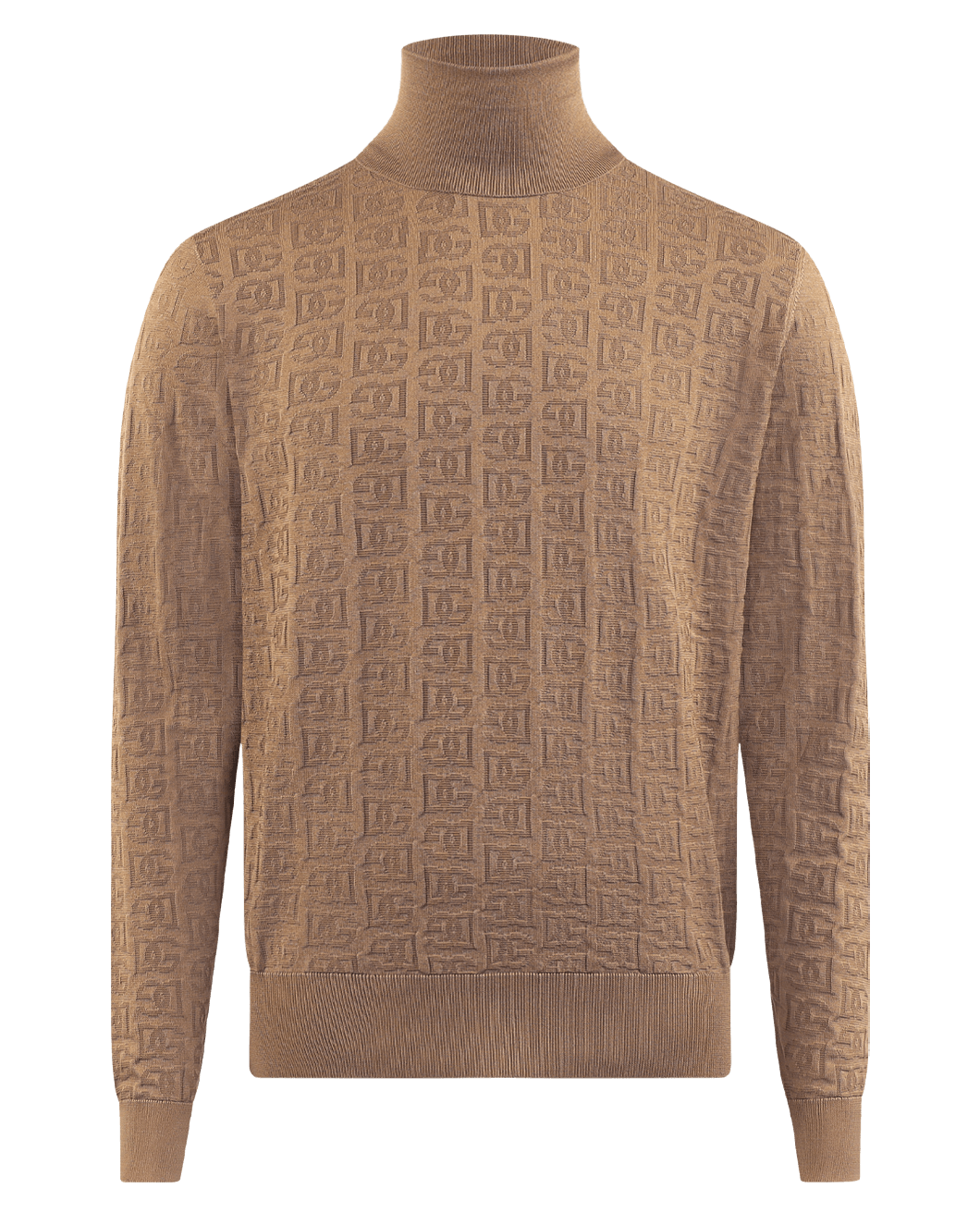 Men Silk Jacquard DG Logo Beige