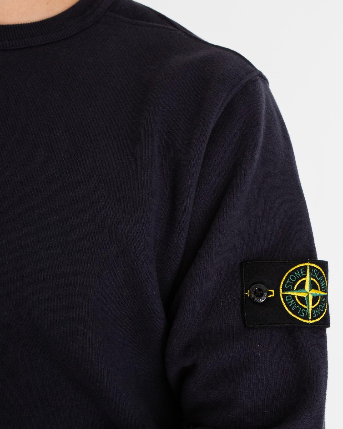 Heren Logo-patch Sweater Blauw