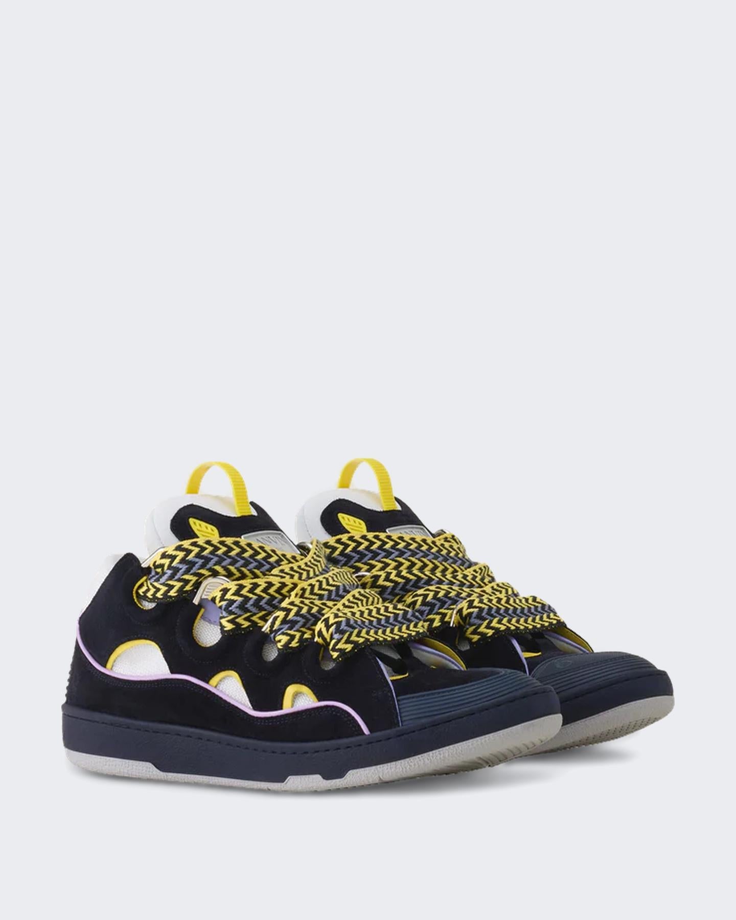 Heren Curb Sneakers Bicolor