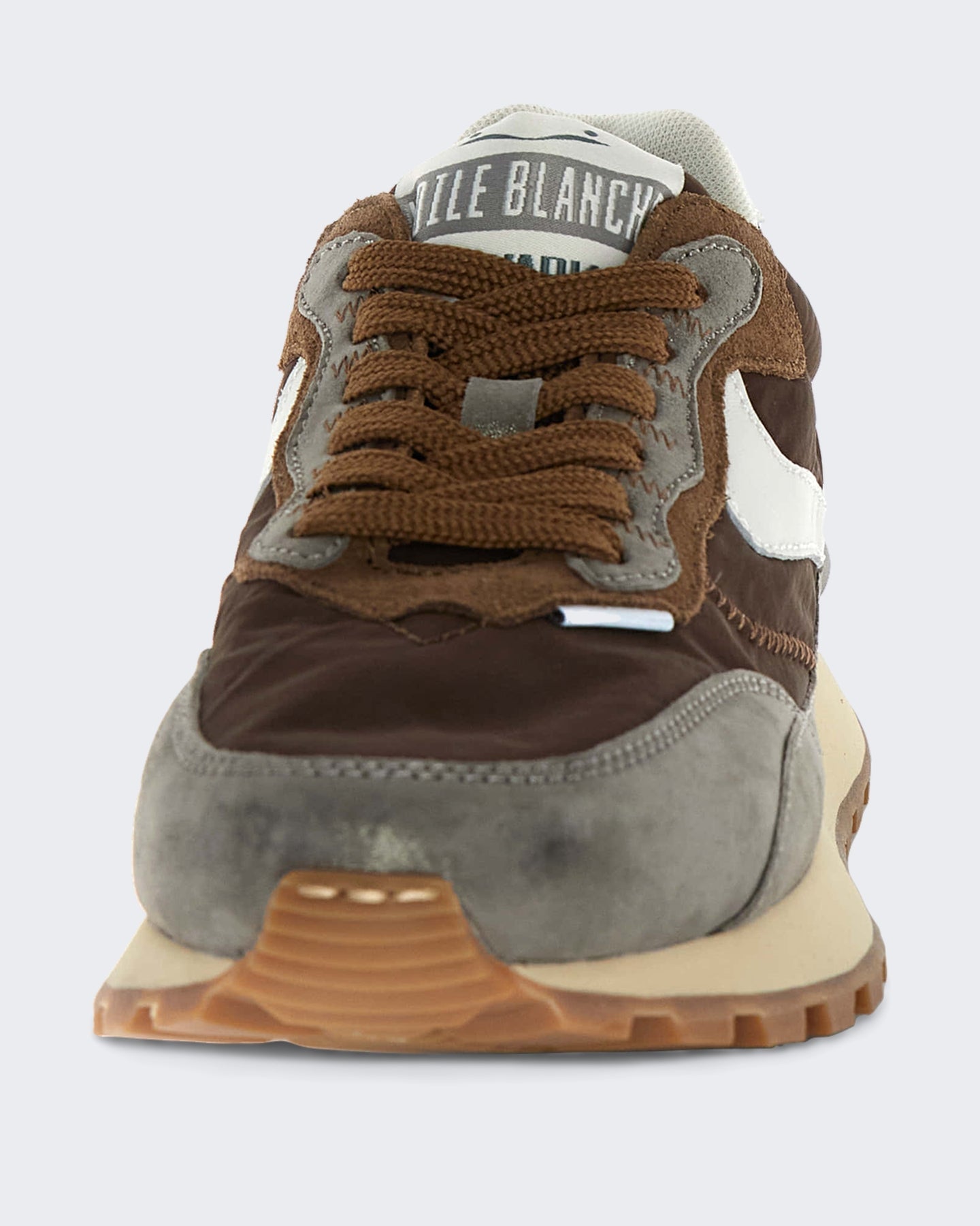Voile Blanche Dames Lichtgewicht sneaker met technisch upper Zilvergrijs - Eleganza.nl