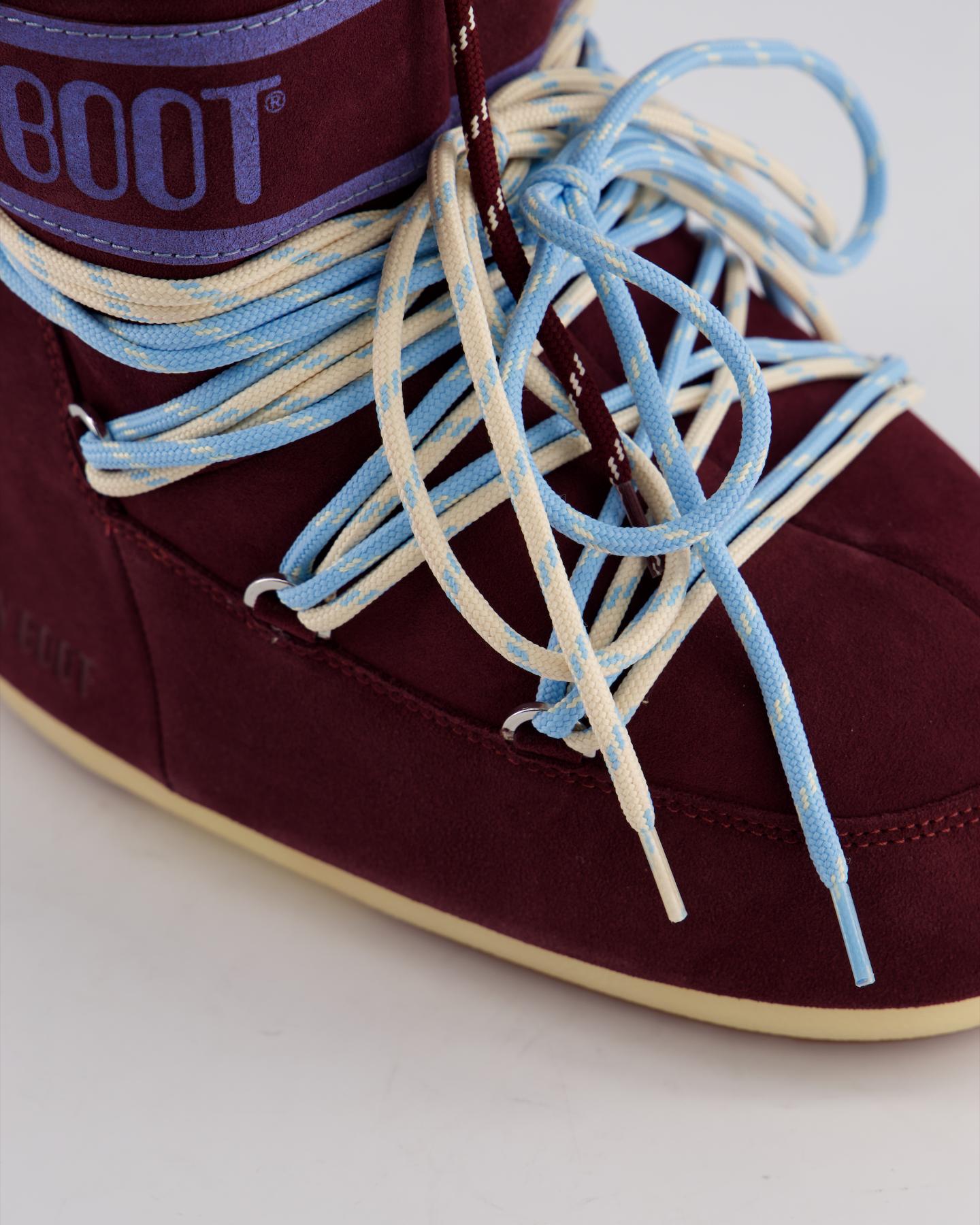 Dames Icon Low Suede Rood