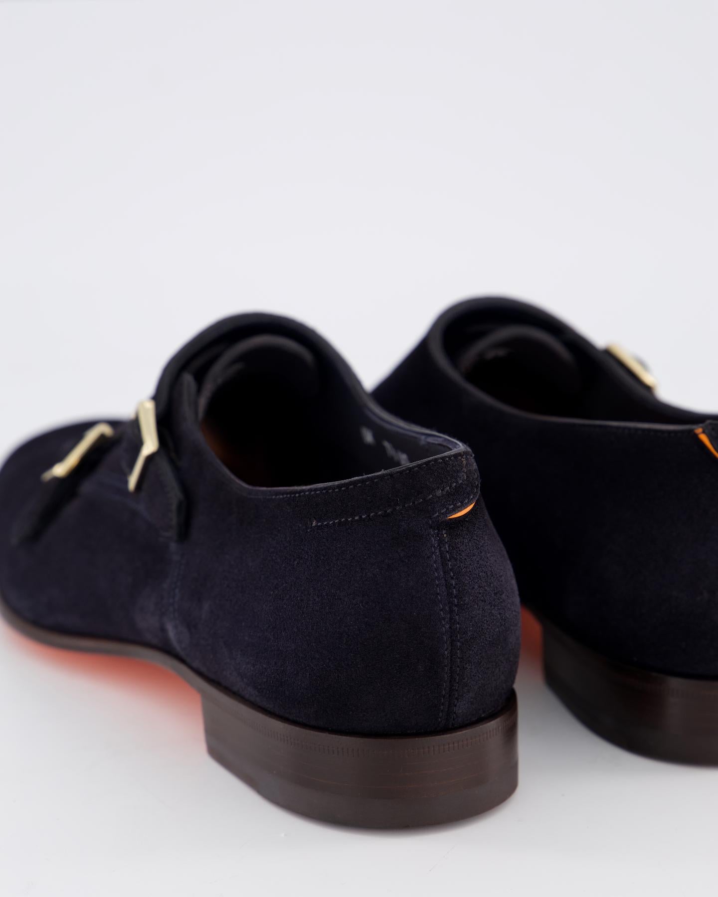 Heren Double Buckle Loafer Blauw