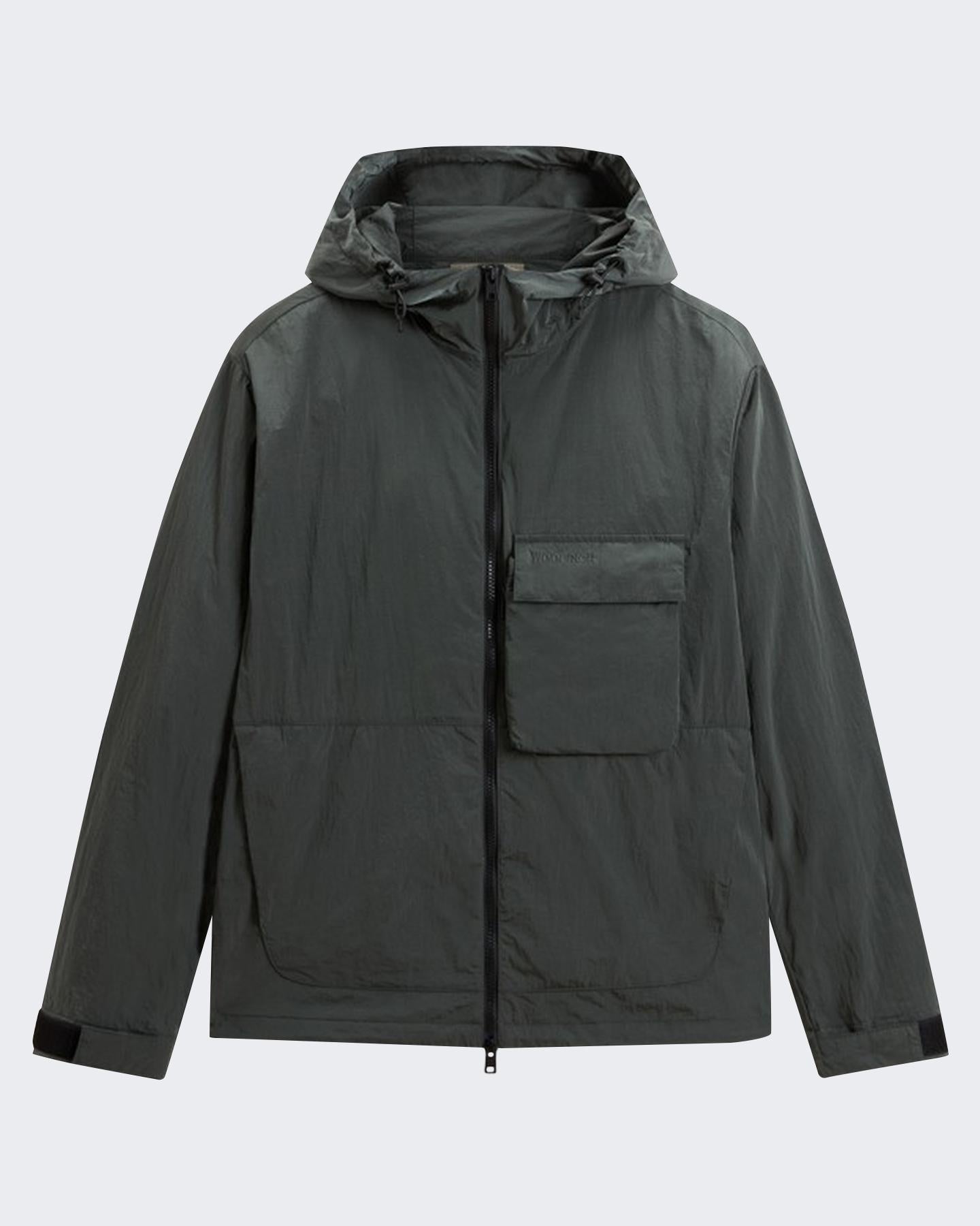 Woolrich Heren Shiny Nylon Hooded Jacket