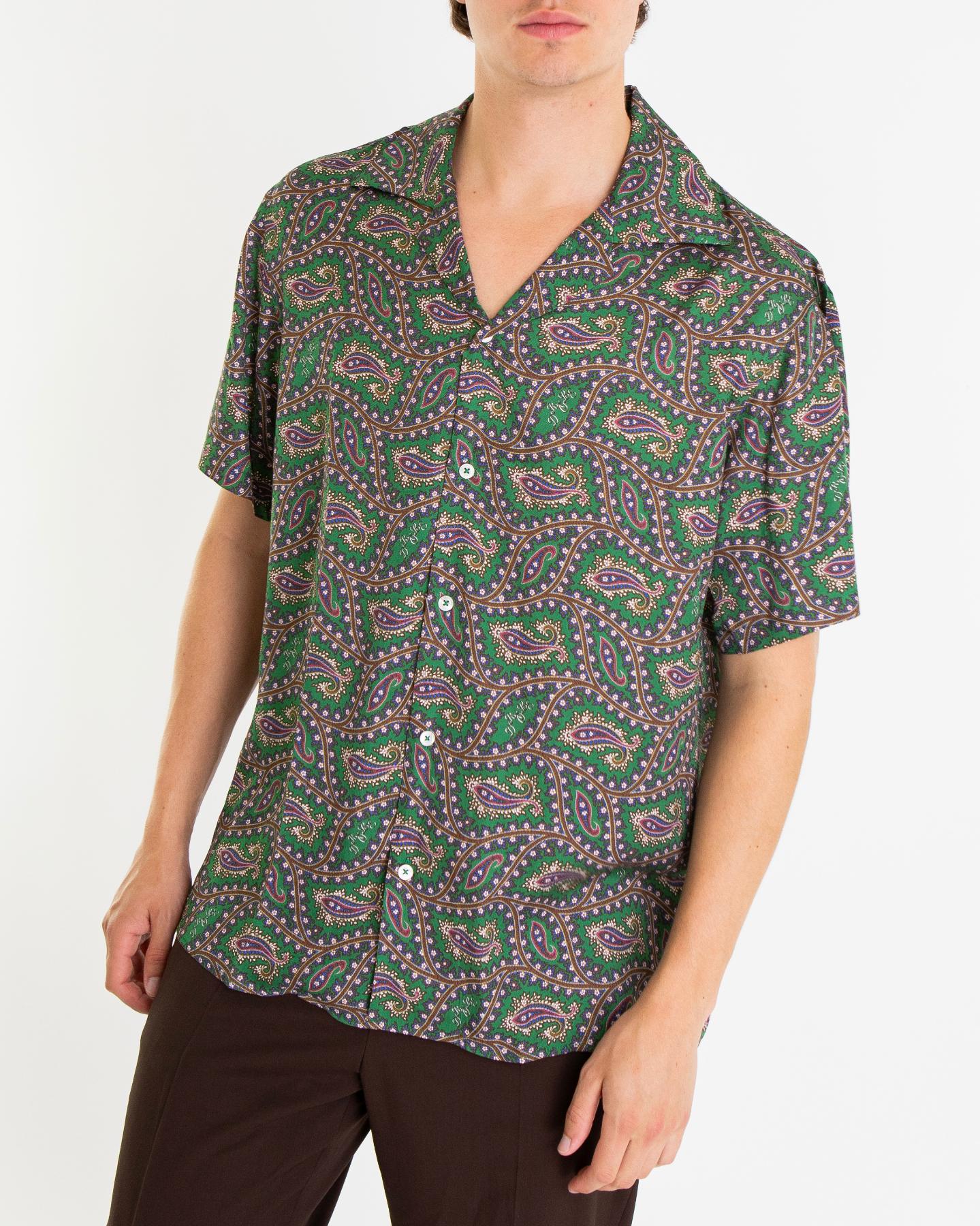 Heren La Chemise Paisley Shirt Groen