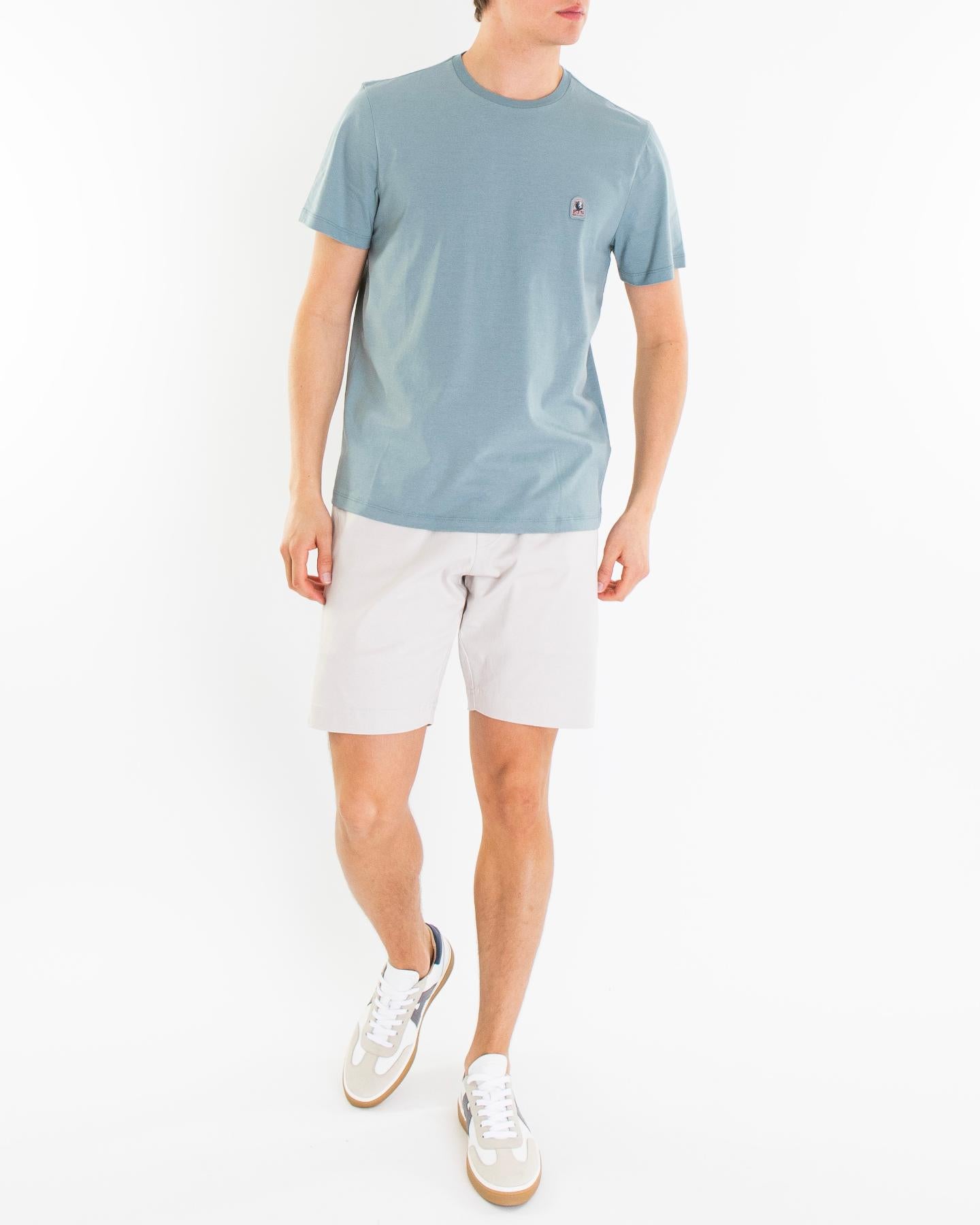 Heren Patch T-Shirt Blauw