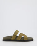 Women's Ibiza Slipper Green Suede