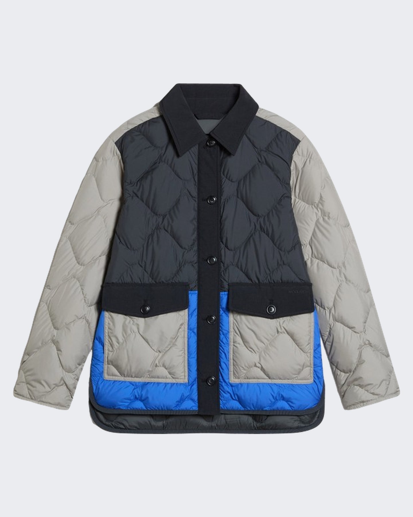 Woolrich Dames Heritage jas met staande kraag Grijs - Eleganza.nl