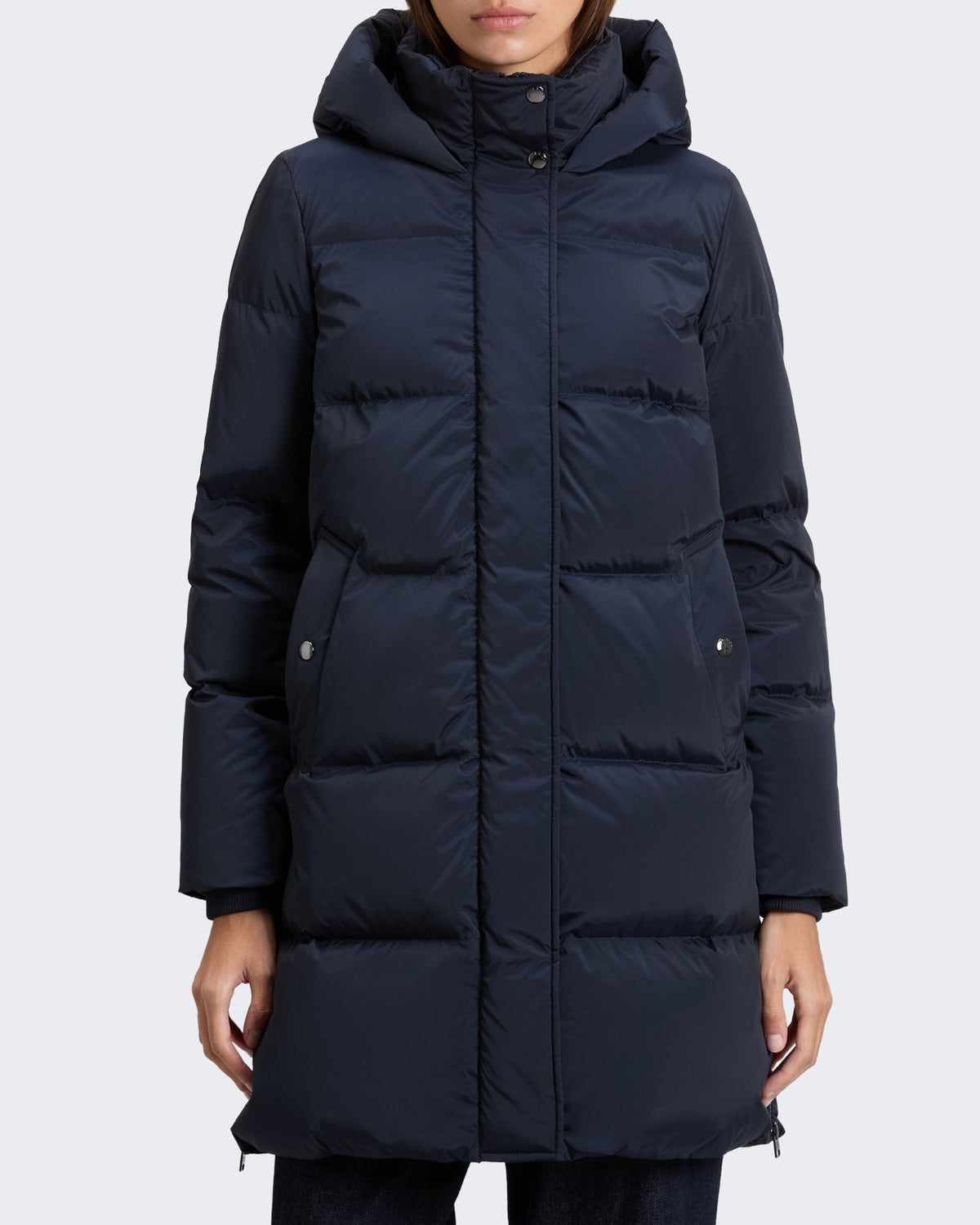 Woolrich Dames Kelly jacket melton blauw - Eleganza.nl