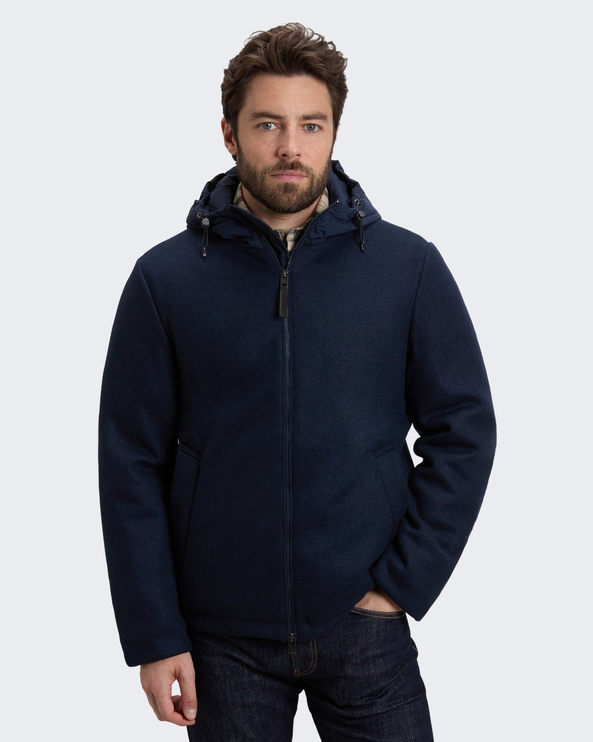 Woolrich Heren Gebreid wollen Pacific jack Blauw - Eleganza.nl