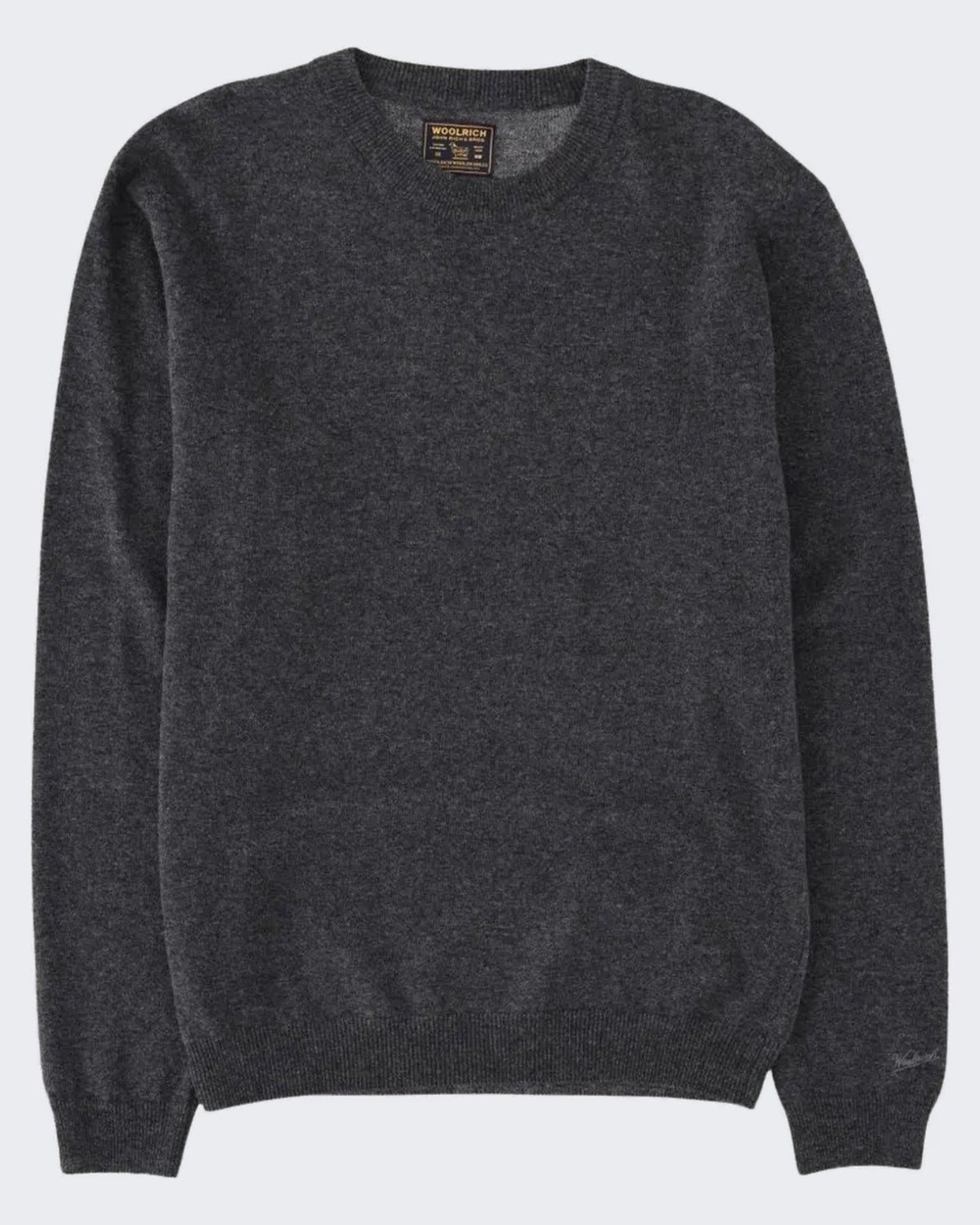 Woolrich Heren Lambswool Crewneck Gg12 Grijs (2) - Eleganza.nl