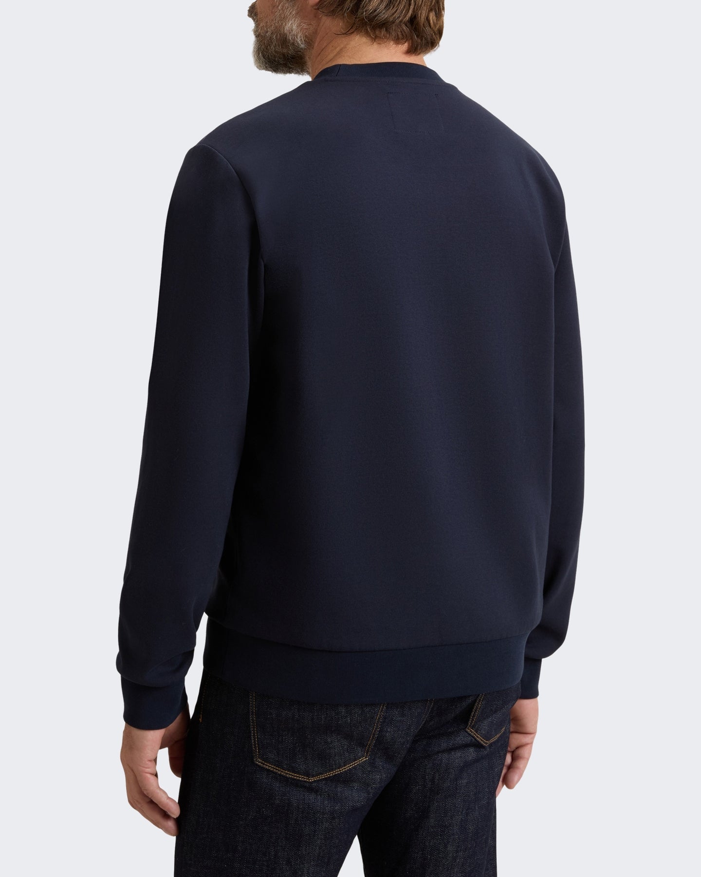 Woolrich Heren Logo sweater met ronde hals Blauw - Eleganza.nl