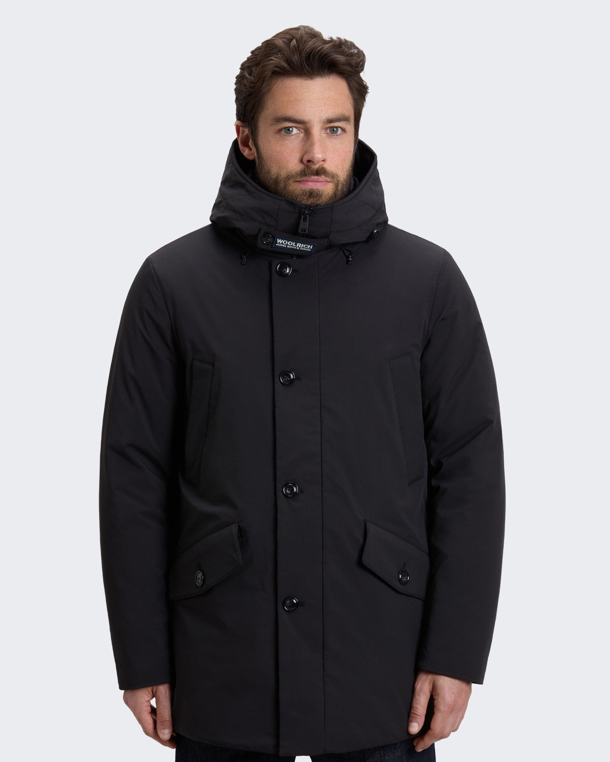Woolrich Heren Stretch parka Zwart - Eleganza.nl