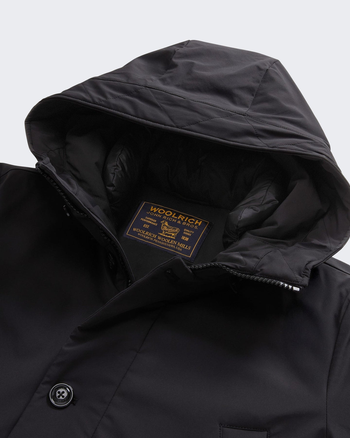 Woolrich Heren Stretch parka Zwart - Eleganza.nl