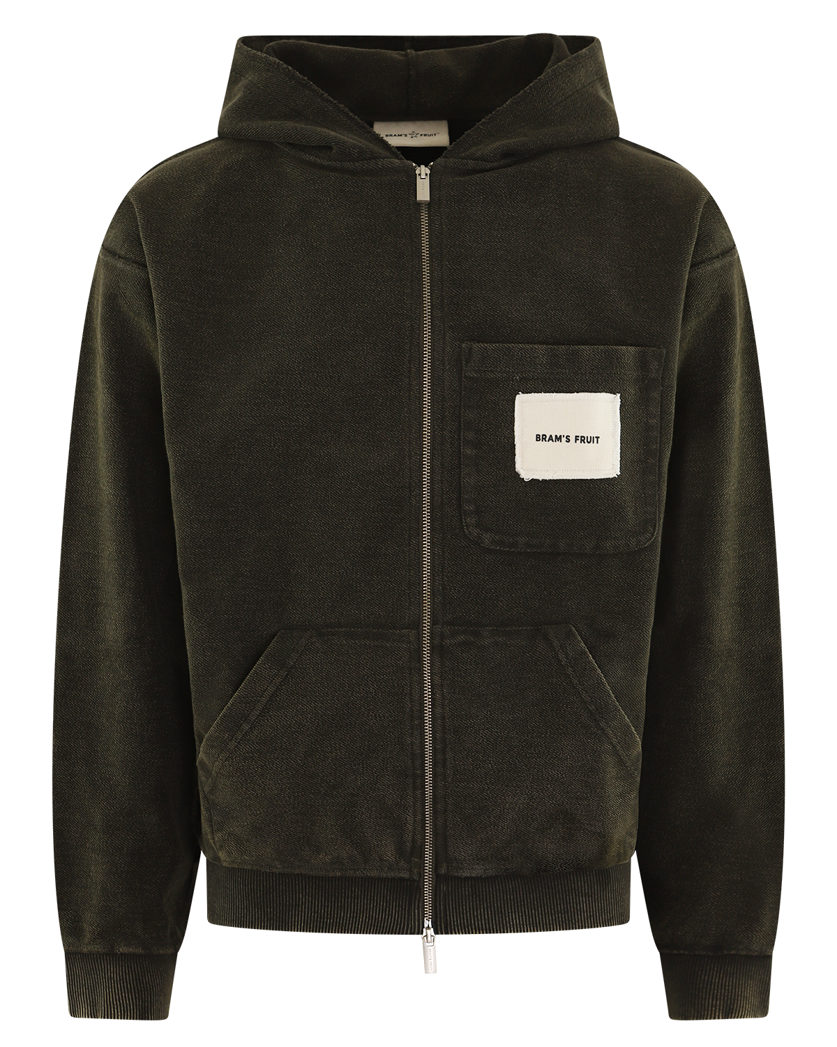 Heren Chest Pocket Zipper Hoodie