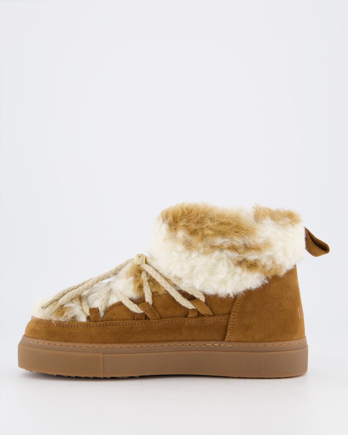 Dames Teddy Low Boot Ecru Bruin