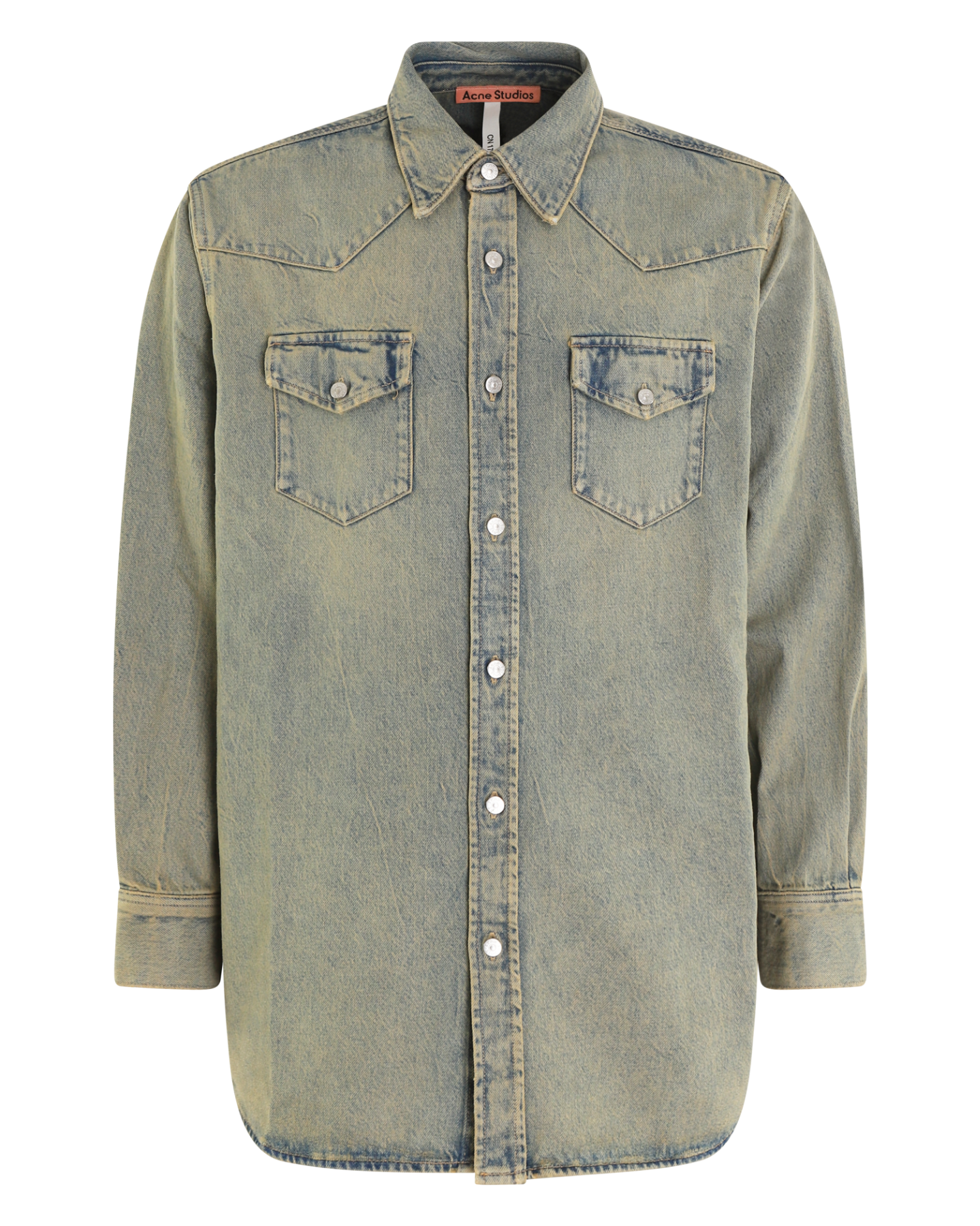 Heren Denim Shirt Blauw