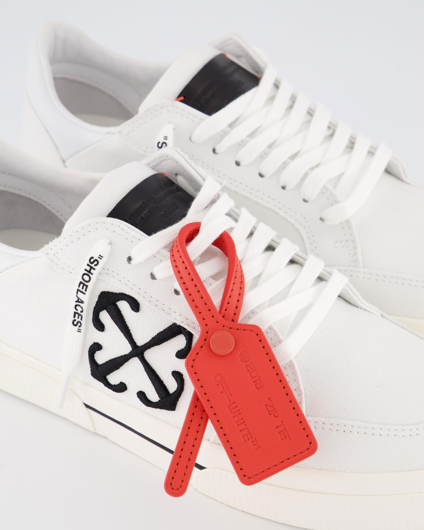 OFF WHITE Heren New Low Vulcanized Canvas Wit sneakers – foto 5