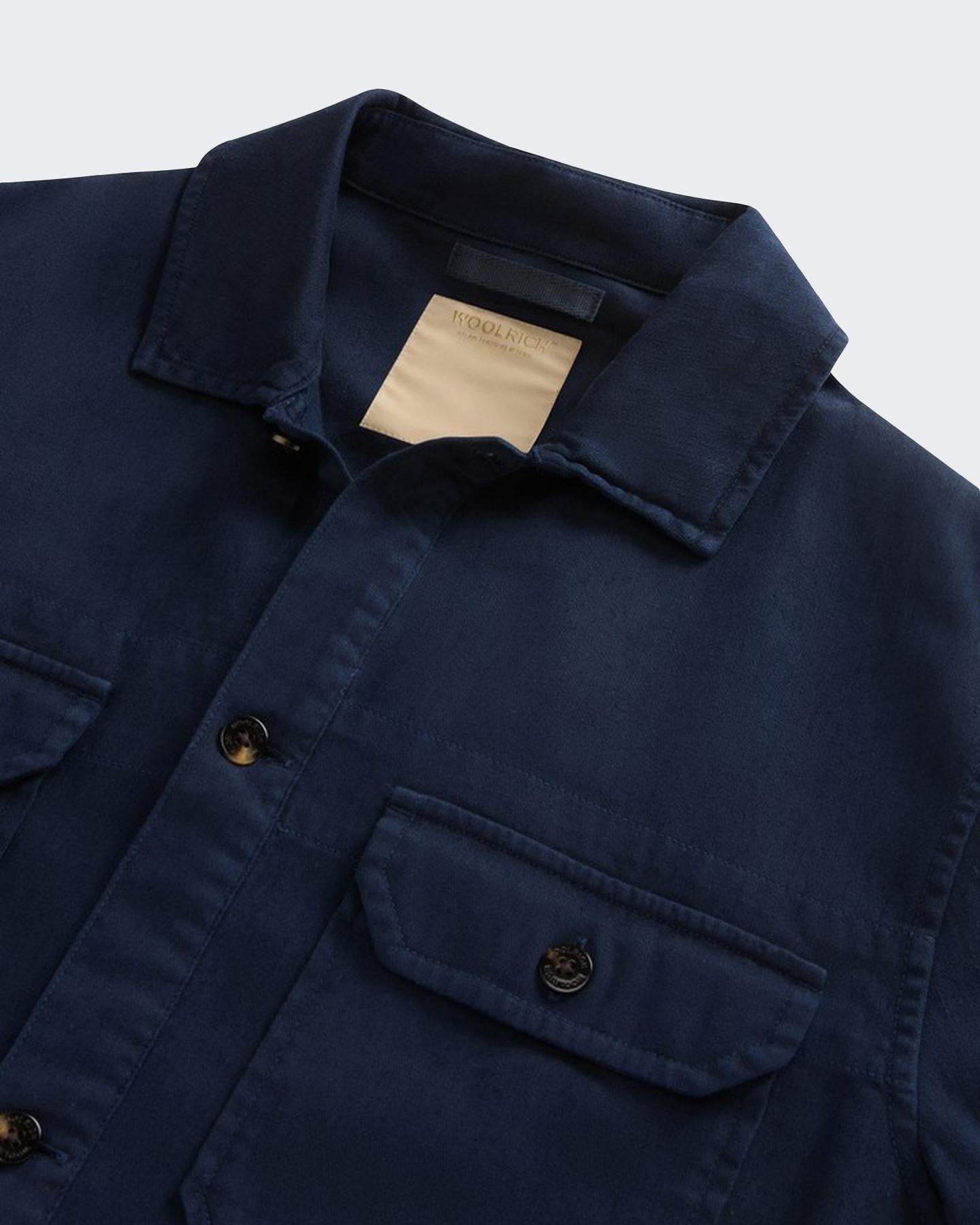 Heren Linen Blend Safari Overshirt G