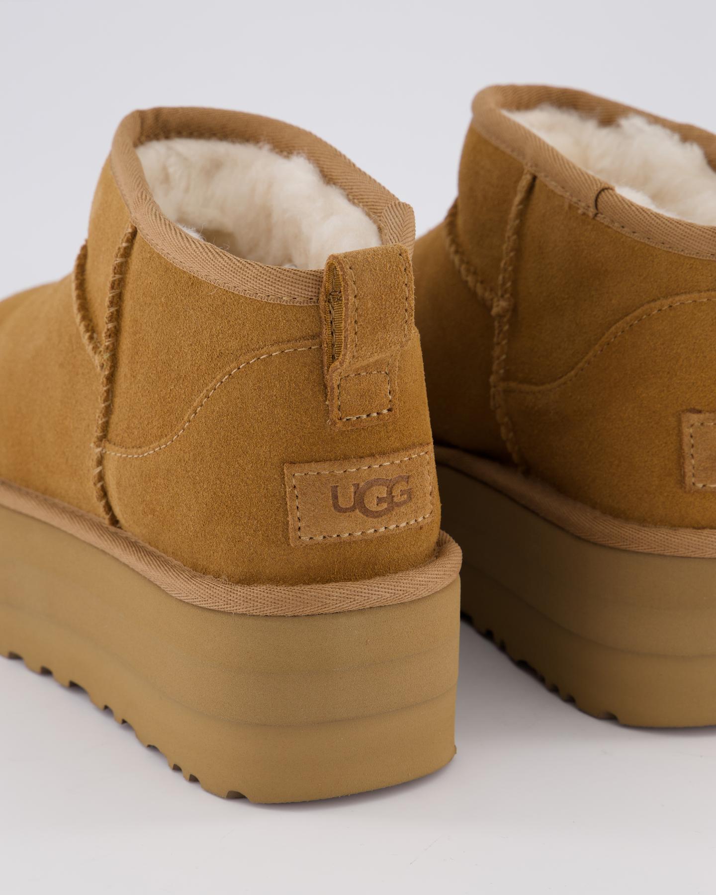 Women Ultra Mini Platform Chestnut