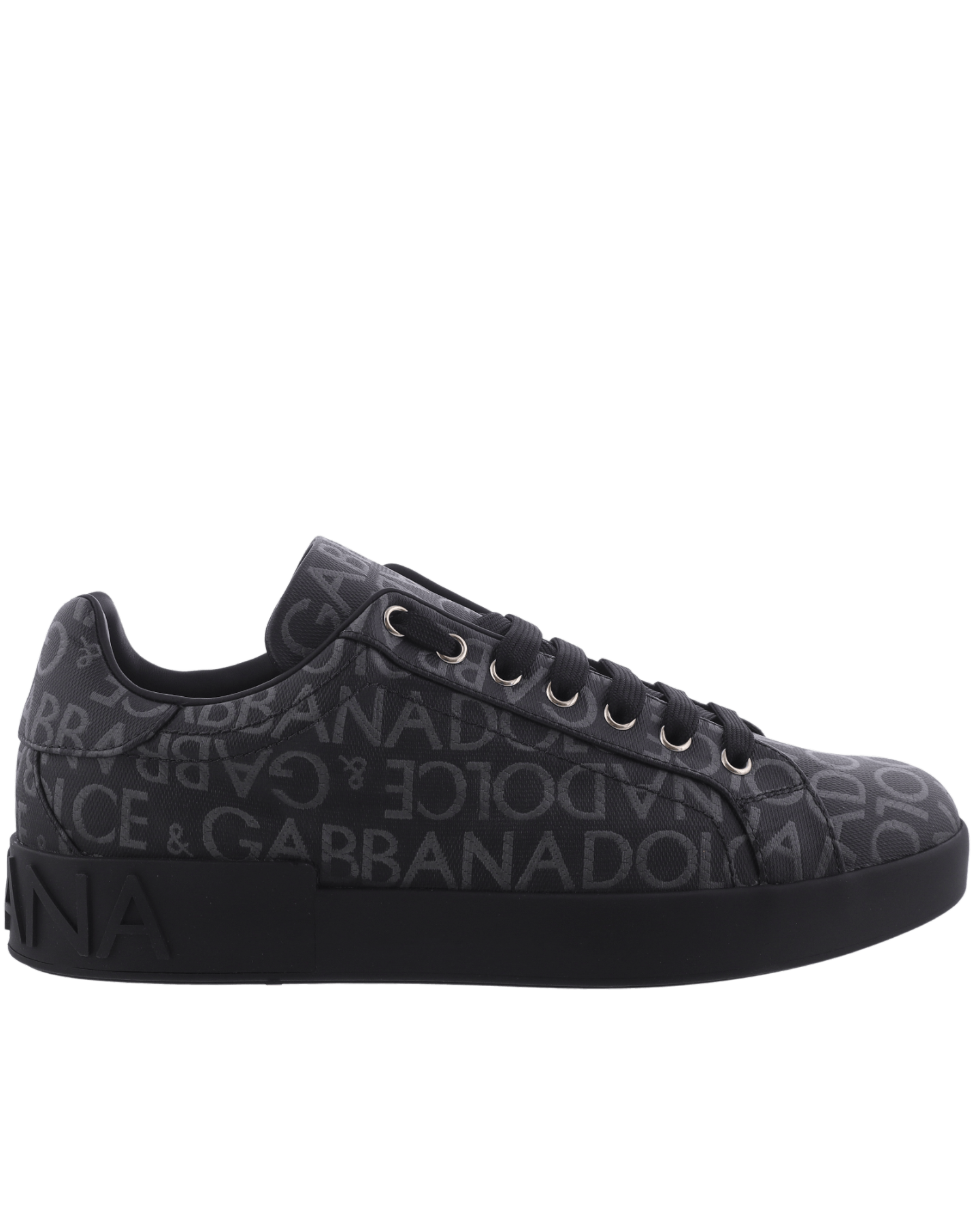 Dolce&Gabbana Heren Coated Portofino Sneakers Zwar