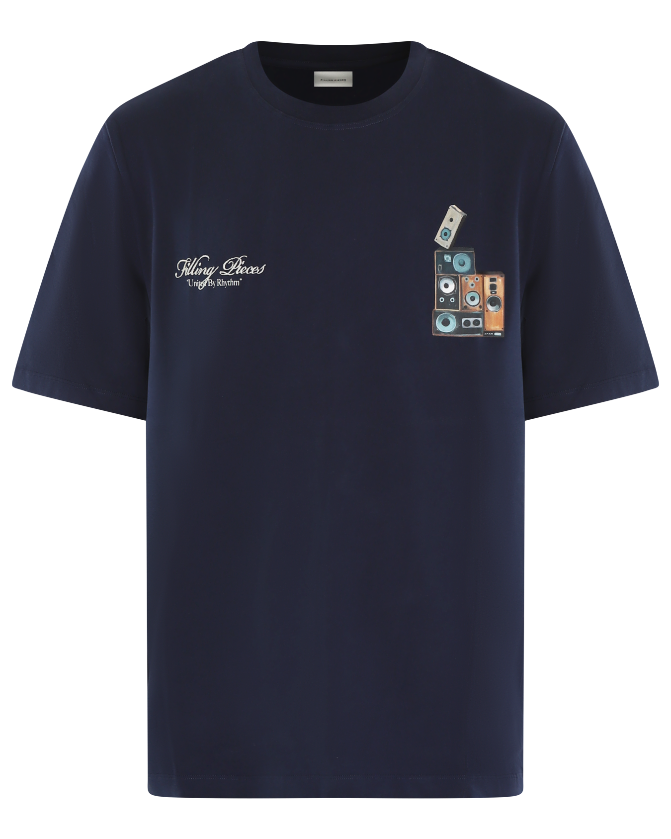 Heren Speaker Wall T-Shirt Blauw