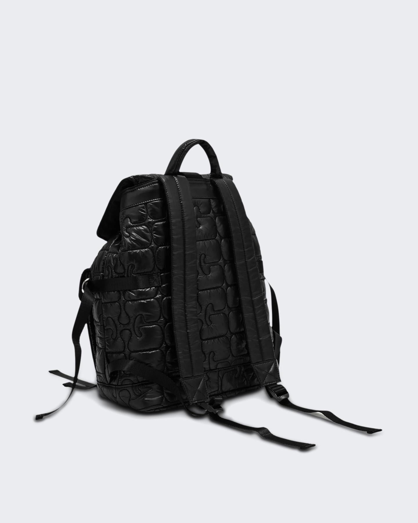 Ganni Dames Quilted Re-Tech Backpack