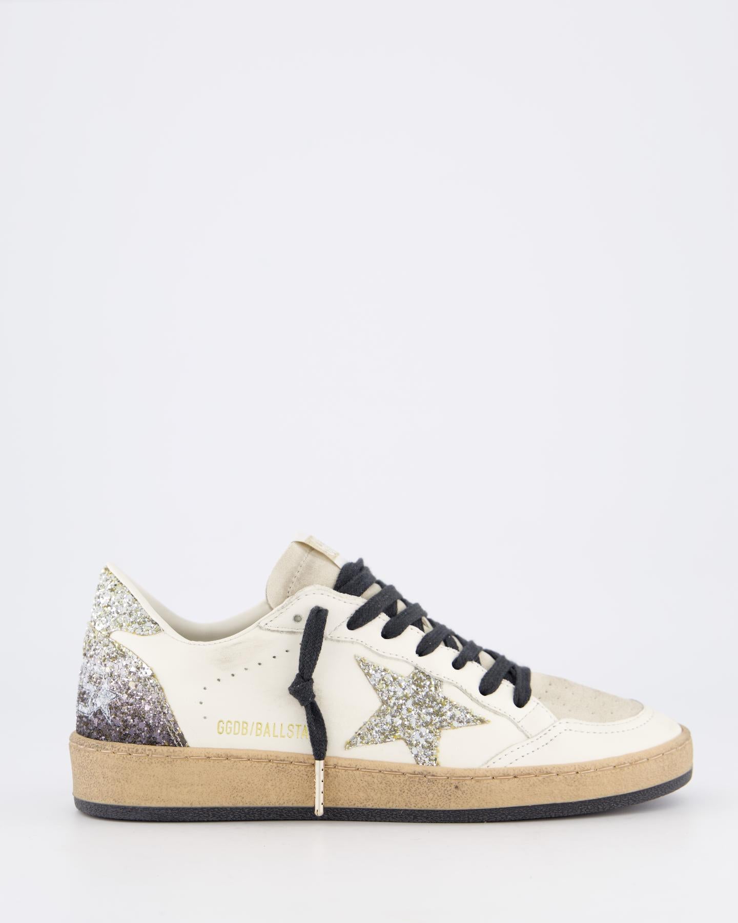 Dames Ball Star Sneaker Wit/Glitter